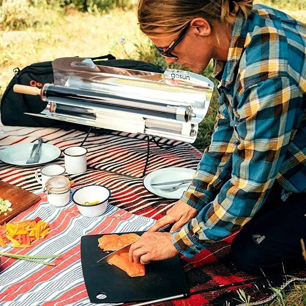 XMSJ Portable Solar Oven and Camping Stove for Off Grid Cooking