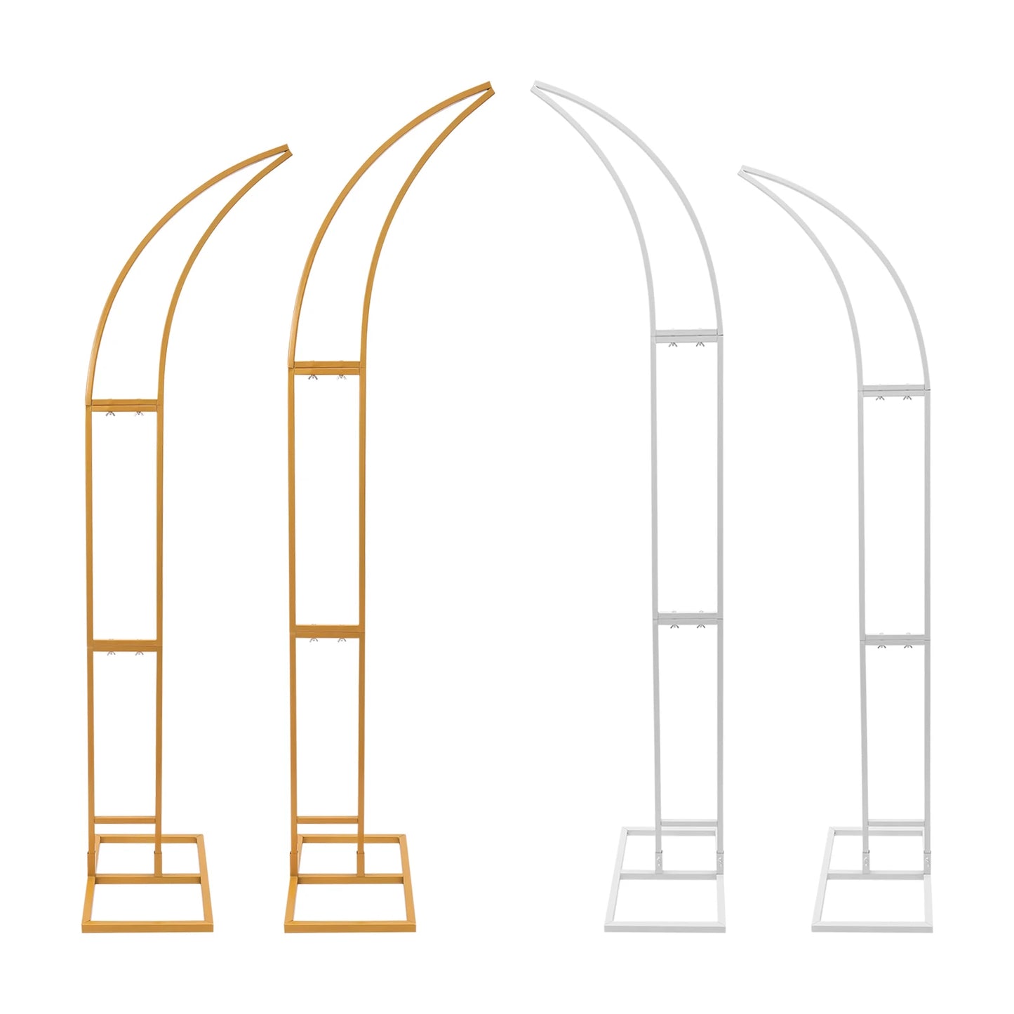 2 Piece Wedding Arch Backdrop Stands Metal Frame For Ceremony
