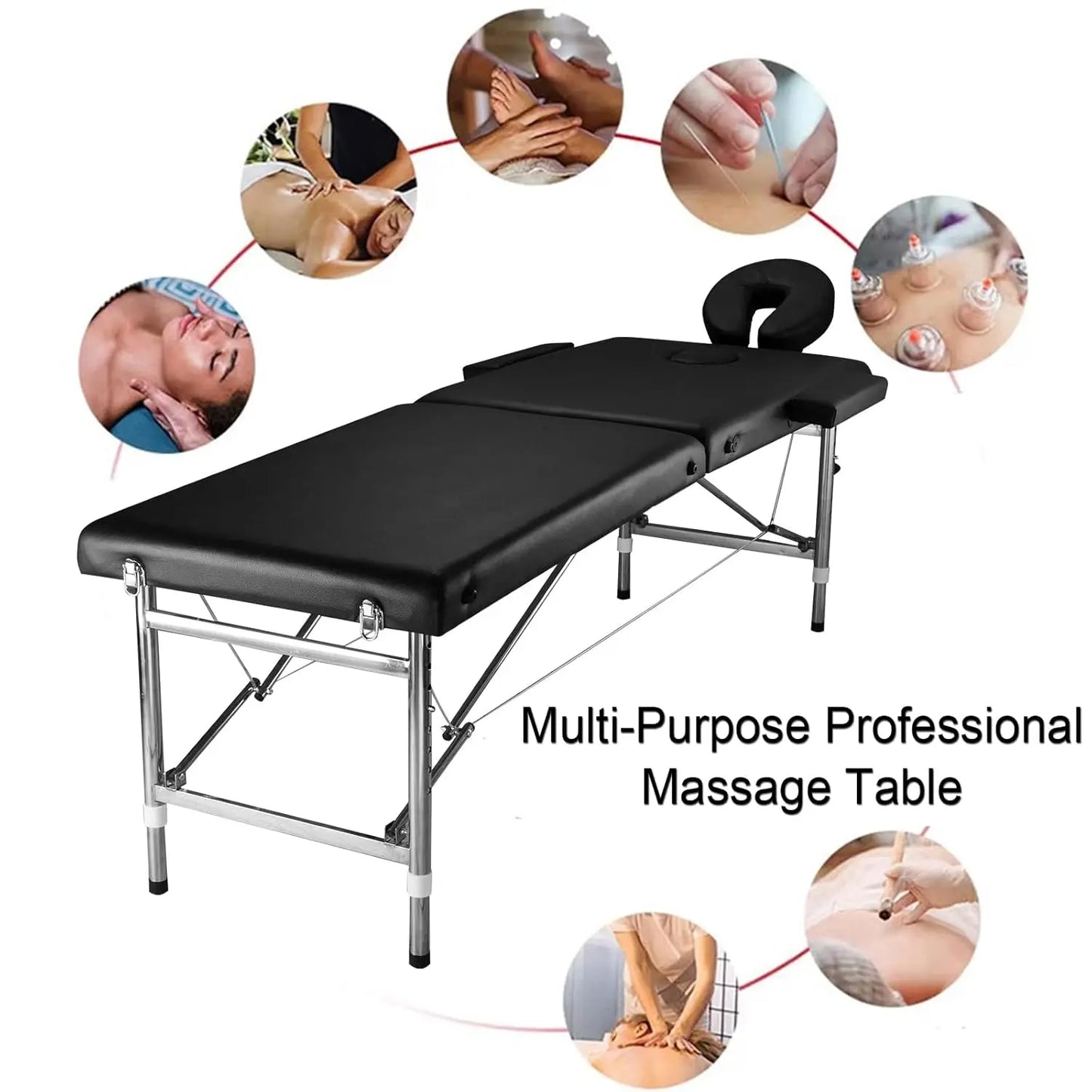 Portable Massage Table Foldable Massage Bed Folding Lash Tattoo Table Lightweight Spa Salon Facial Bed for, Customized