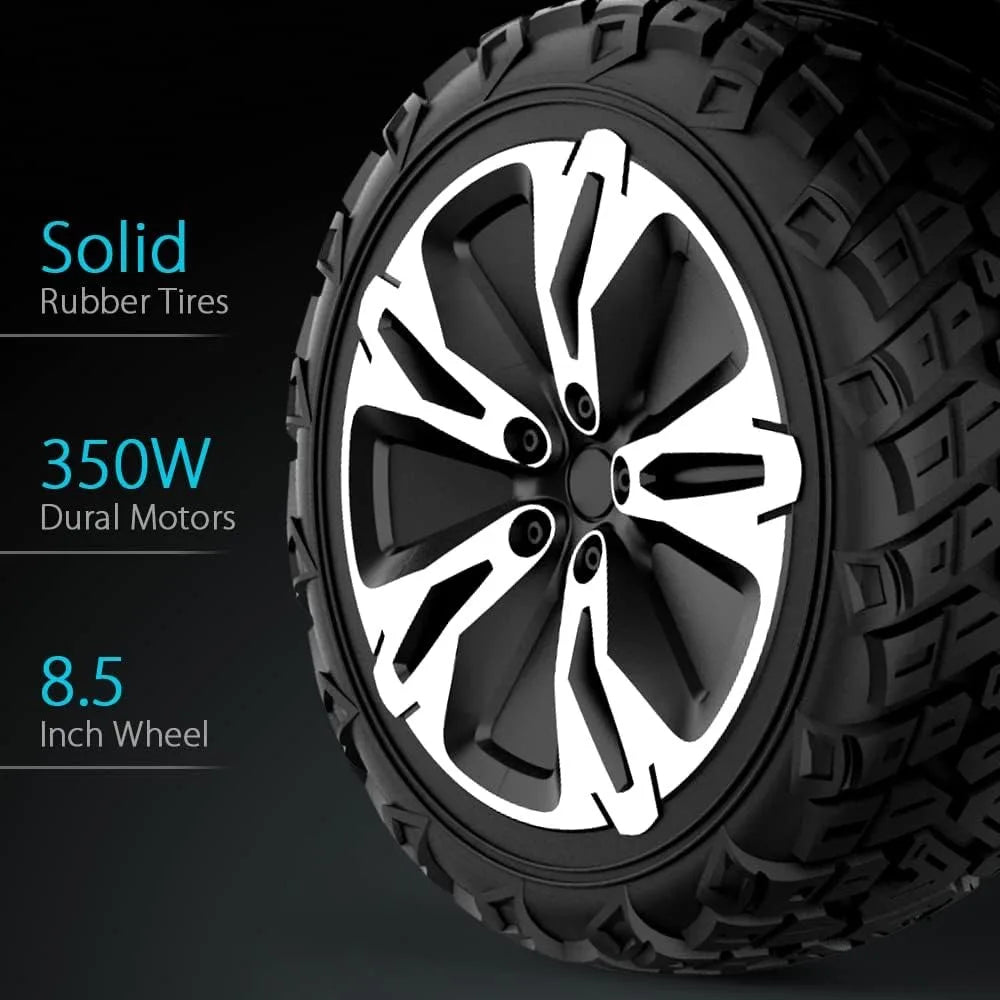 Warrior All Terrain Hoverboard With Bluetooth Speakers And LED Lights