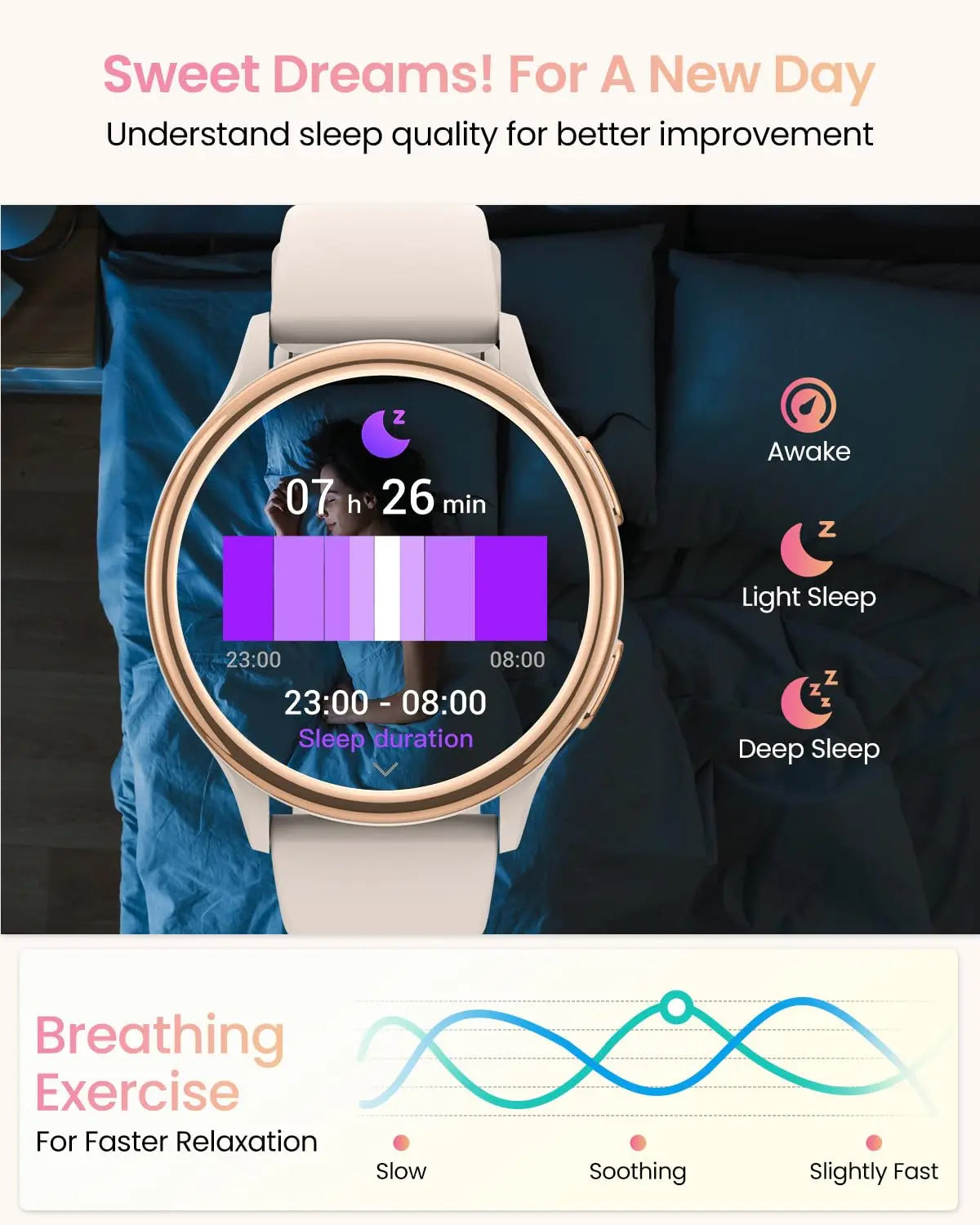 AnyloopCa Smart Watch For Women 400 Plus Watch Faces