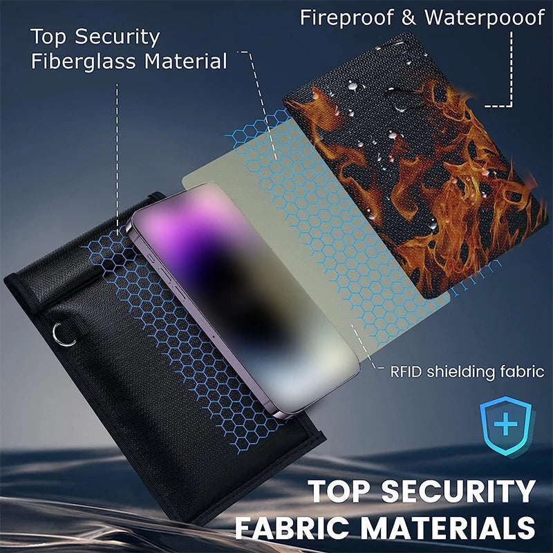 RFID Faraday Car Key Shielding Bag And RF Signal Protector