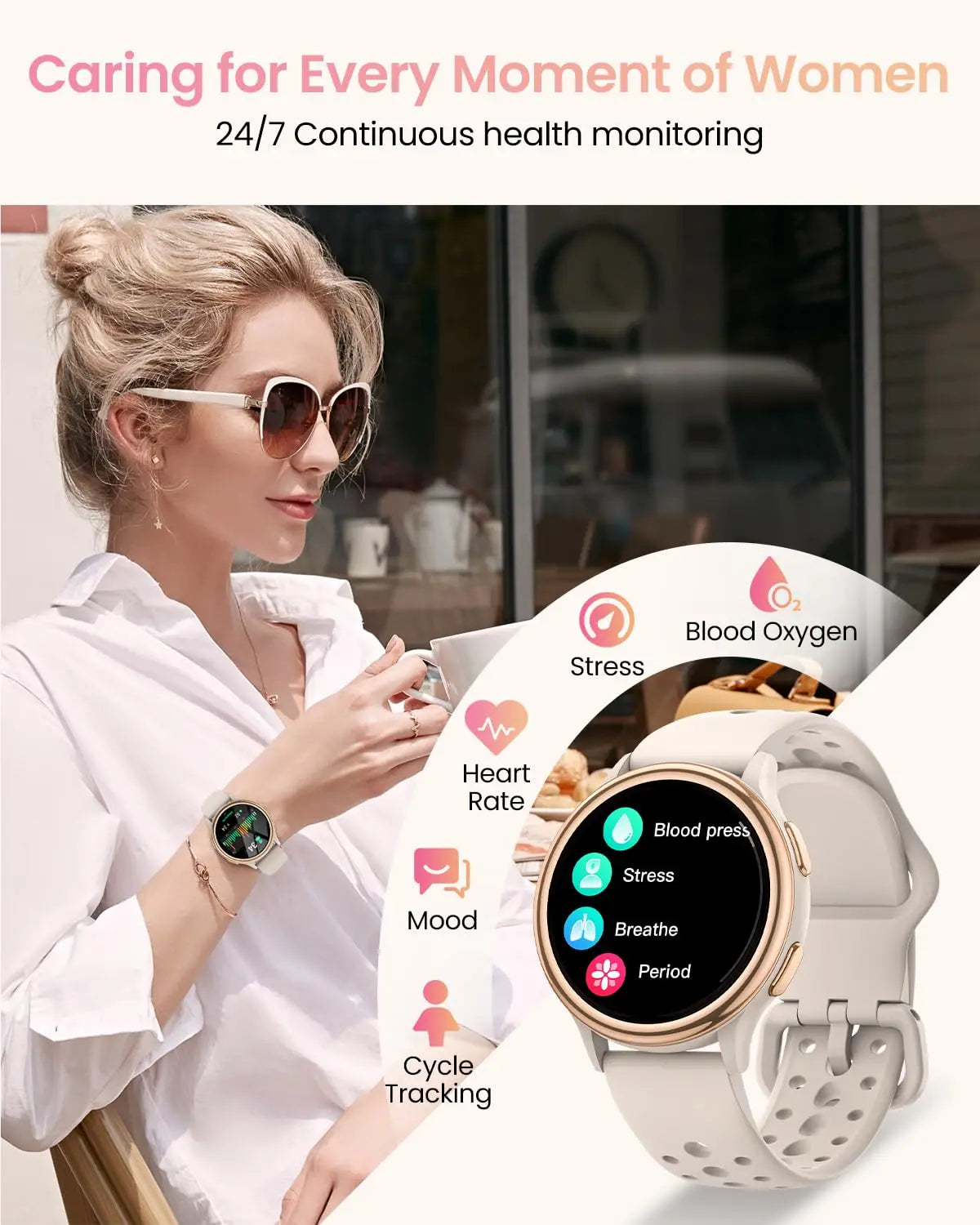 AnyloopCa Smart Watch For Women 400 Plus Watch Faces