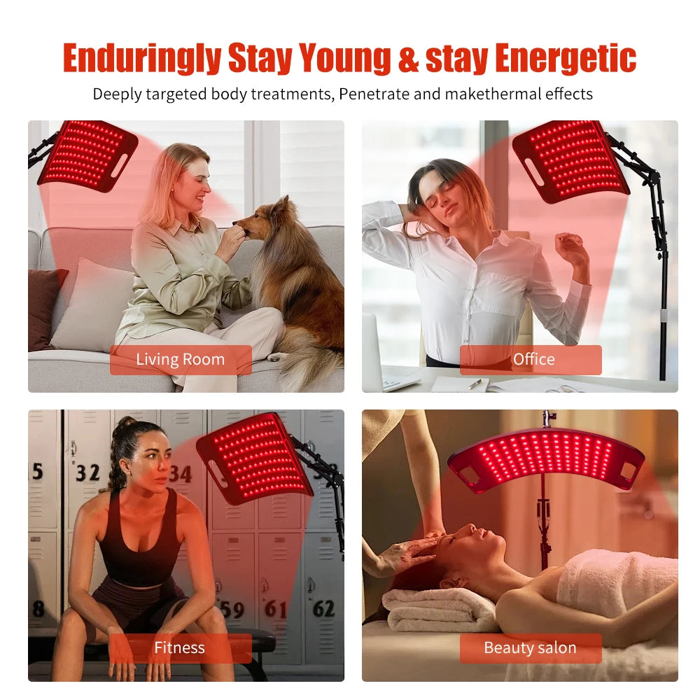 660nm 850nm Near Infrared Light Therapy Panel With Timer