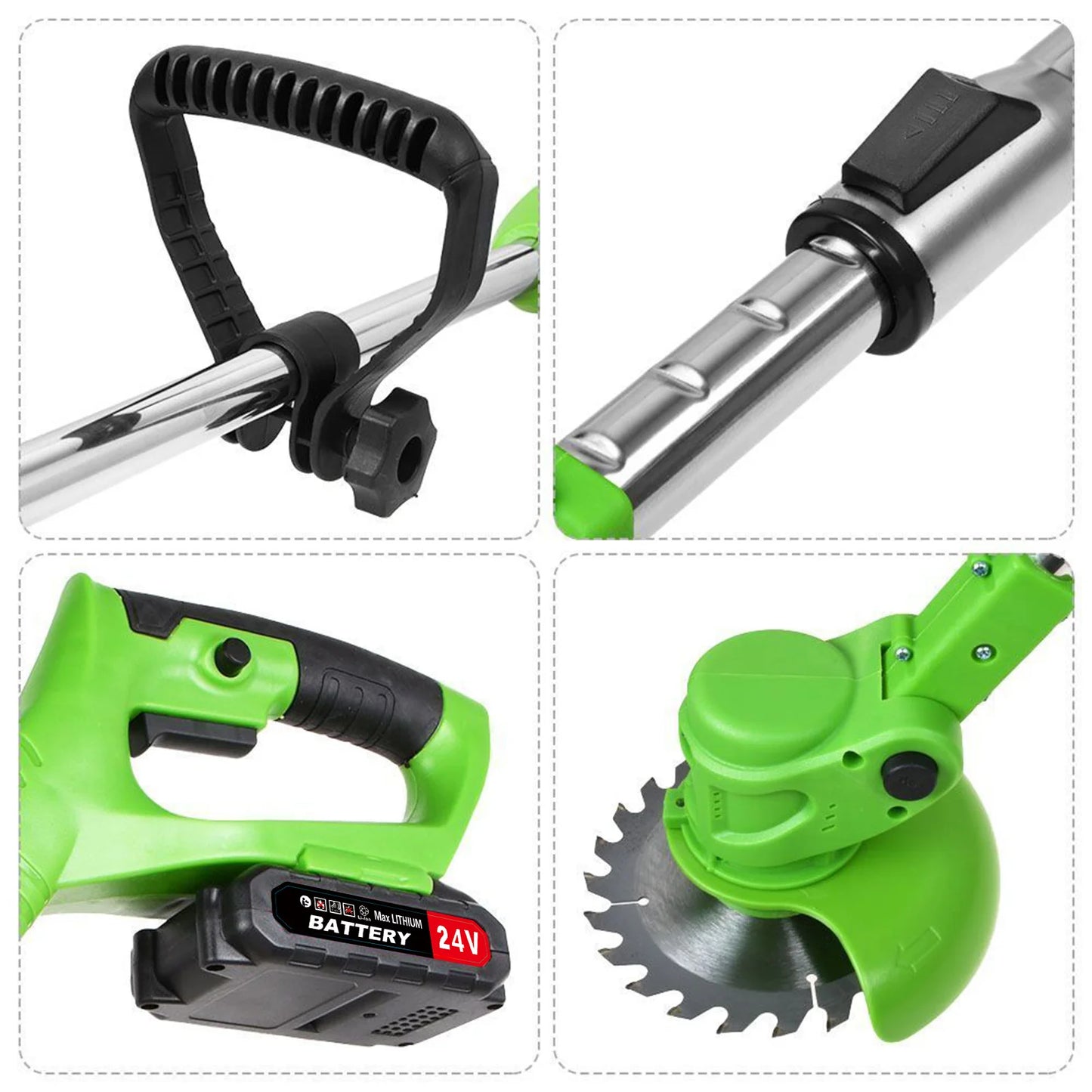 Cordless Weed Trimmer 2 In 1 With Charger And Batteries