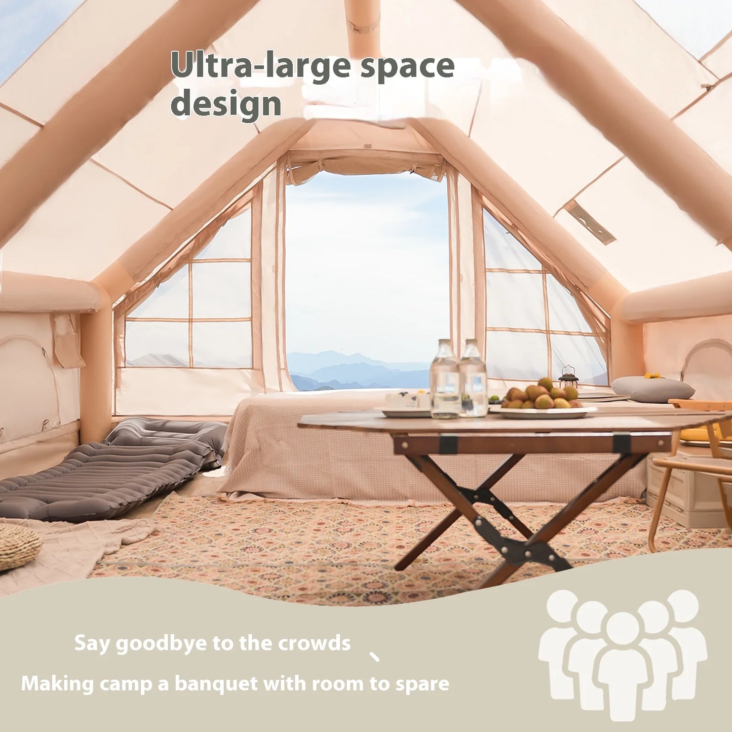 Pakicetus Inflatable Camping Tent For Family Outdoor Adventure
