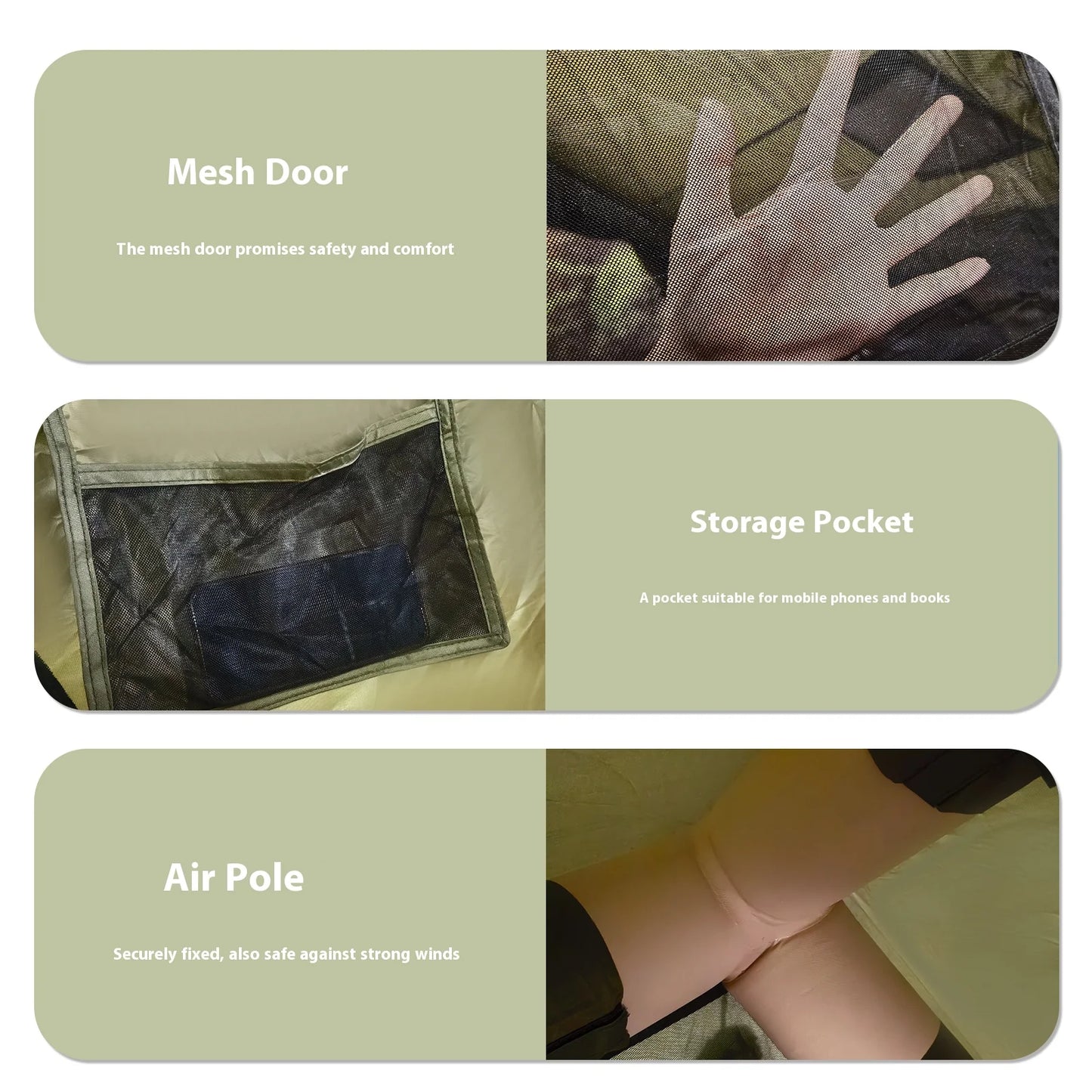 Pakicetus Inflatable Camping Tent Quick Setup for Groups