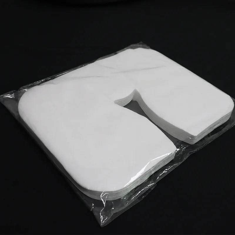 Spa Salon Disposable Massage Face Rest Cushion Covers Cradle Sheets Headrest Pillow Paper Massage Face Cradle Table Cover