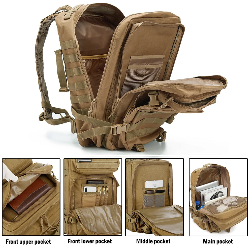 ReFire Gear Tactical Backpack Molle Pack EDC for Outdoor Trekking