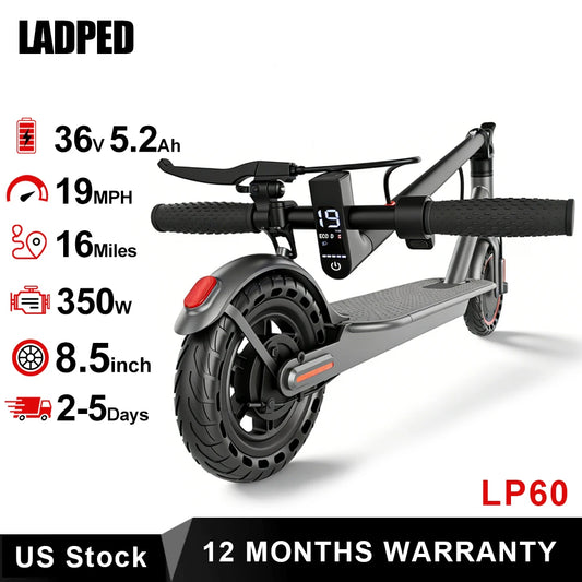 Ladped LP60 Electric Scooter 350W 16 Miles Range For Adults