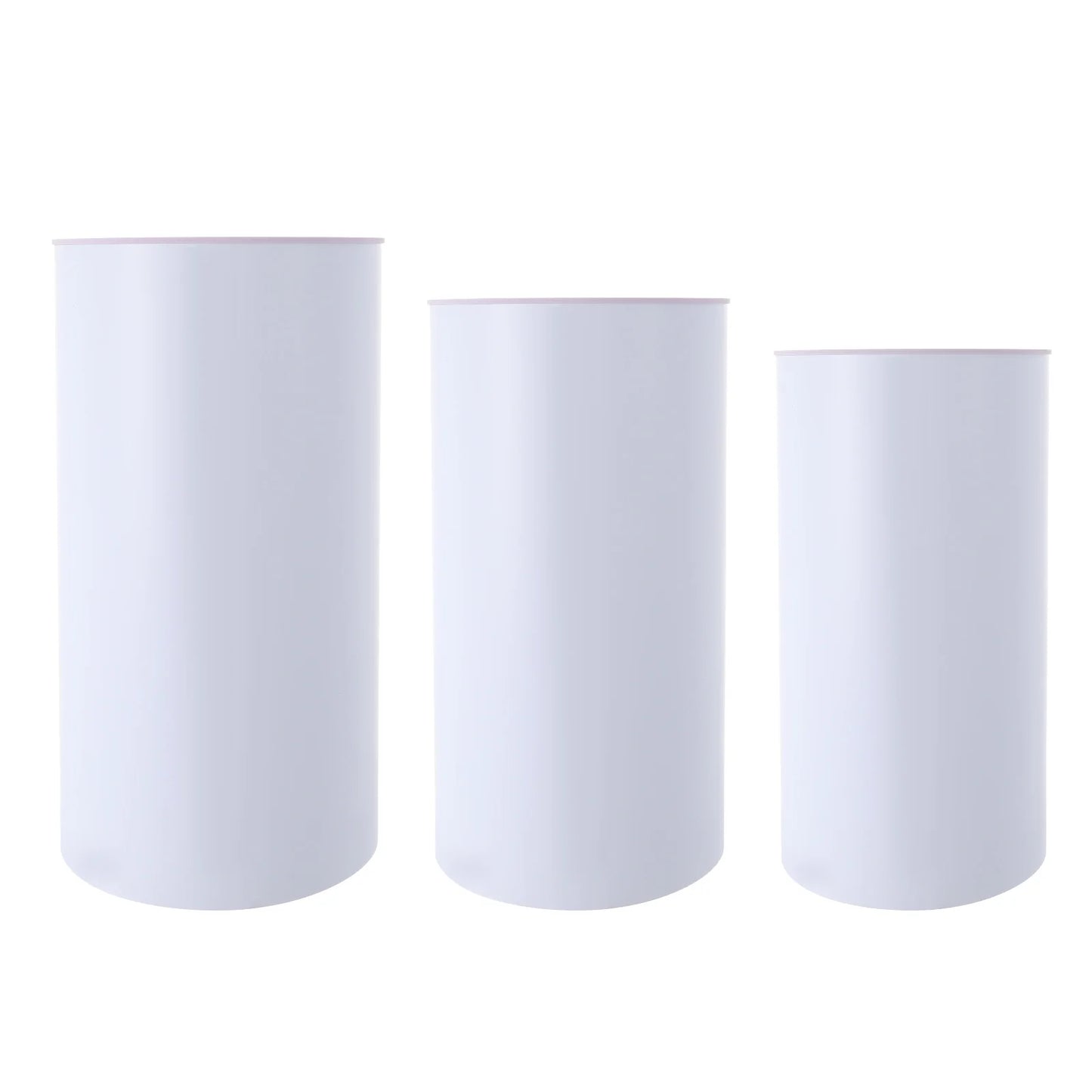 Wedding Round Cylinder Stand Set Acrylic PVC Modern Decor