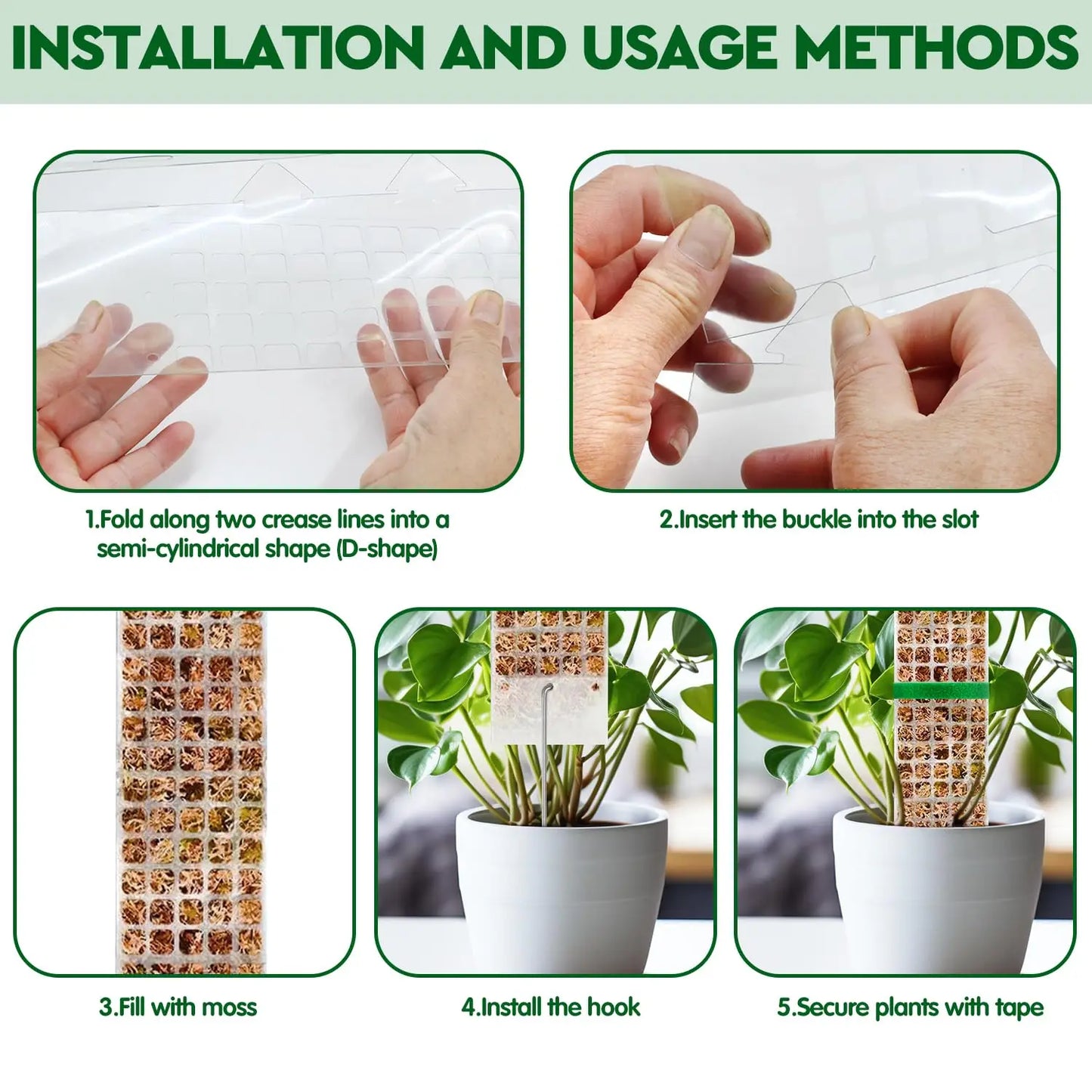 Moss Pole Plant Support for Climbing Plants