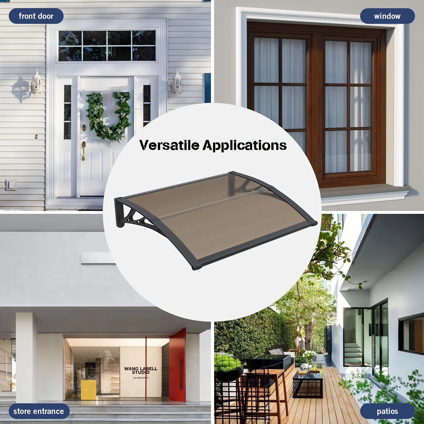 GUANSU-CN Awning Canopy for Door and Window Protection