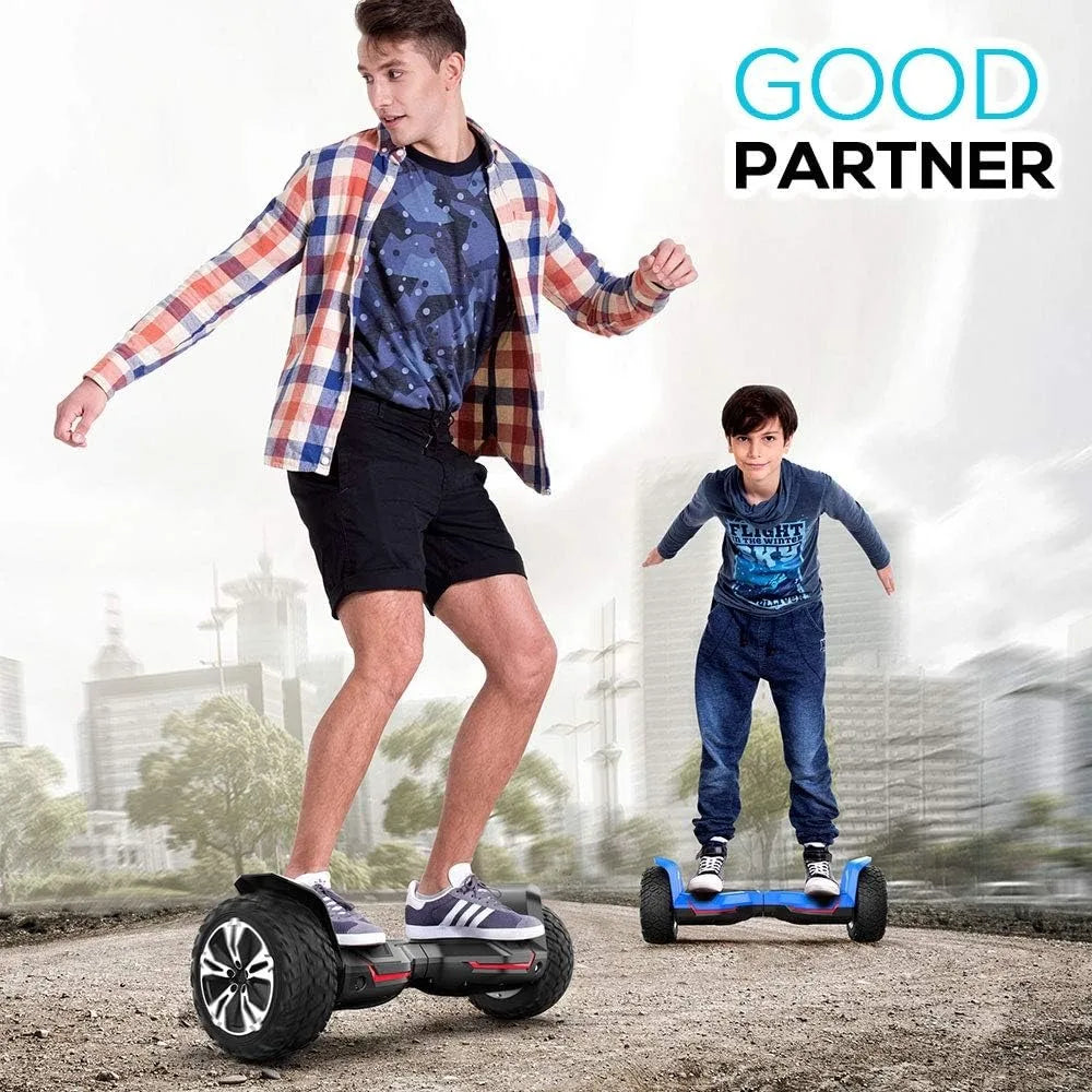 Warrior All Terrain Hoverboard With Bluetooth Speakers And LED Lights
