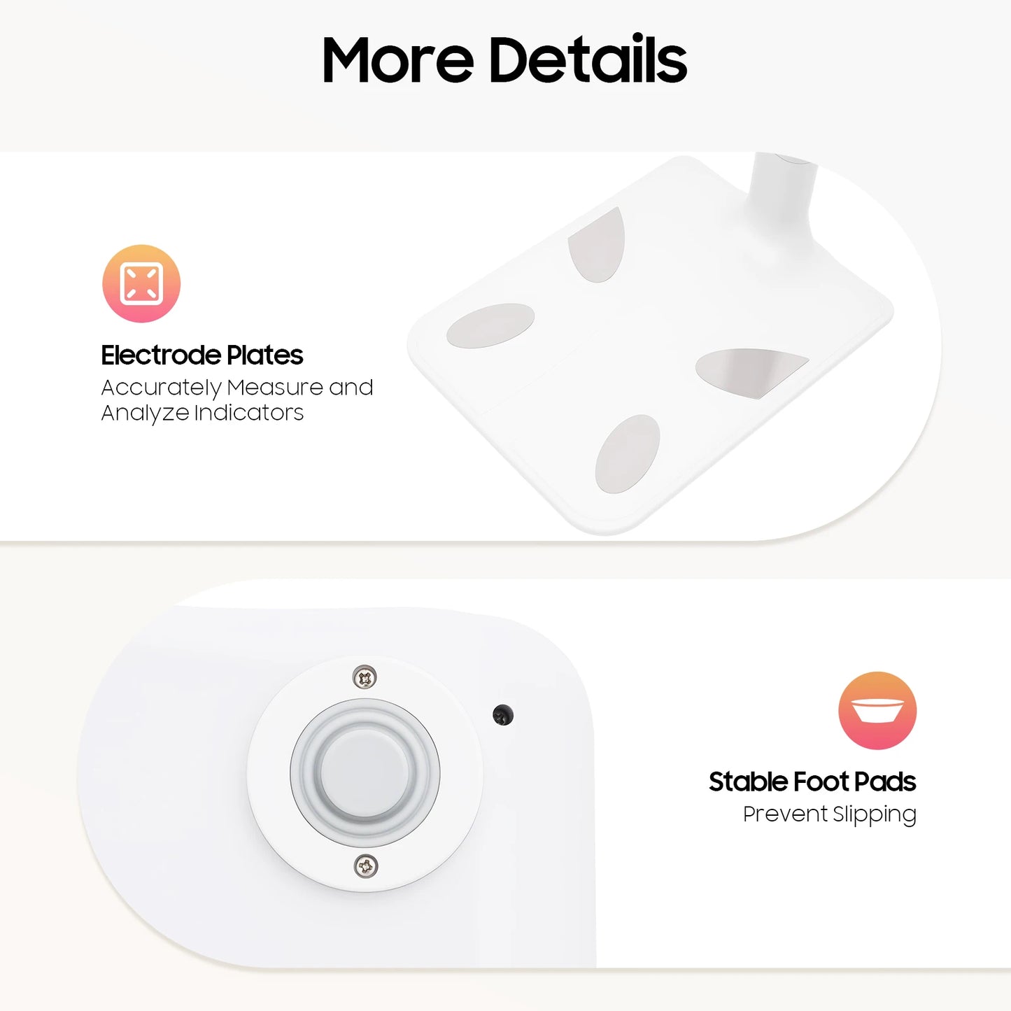 Bymaocar Ultrasonic Body Fat Scale with LCD Display BMI