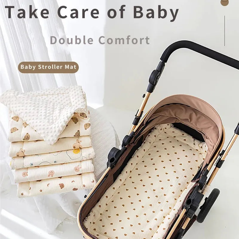 Baby Stroller Seat Cushion Soft Mattress Pushchair Car Mat