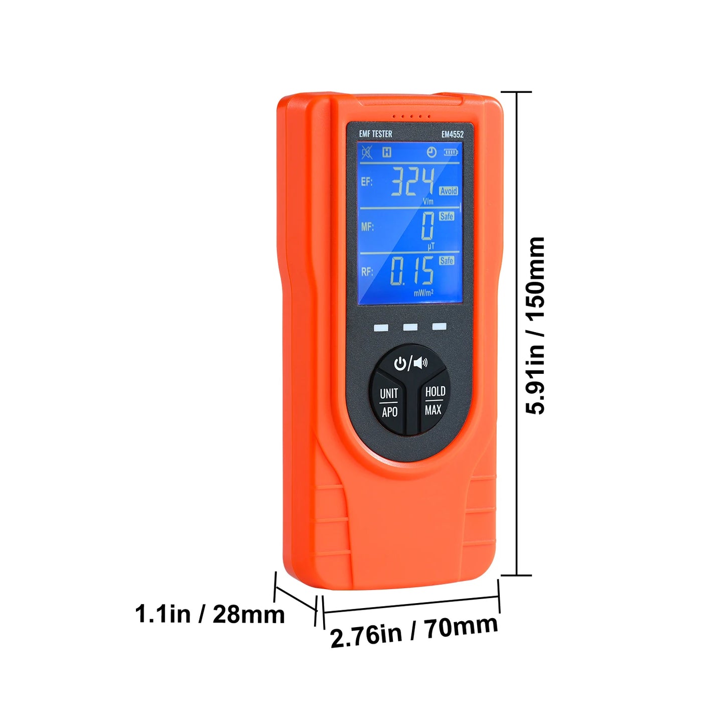 EMF Meter 5Hz To 3.5GHz Handheld Electromagnetic Field Detector