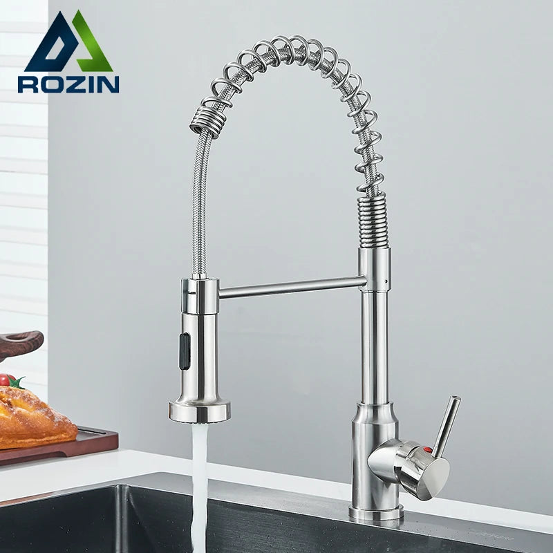 Rozin Pull Down Kitchen Faucet With Hot Cold Water