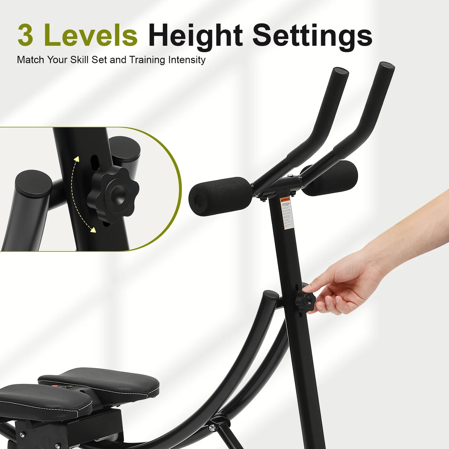 Abdominal Bench With LED Monitor 330lb Capacity