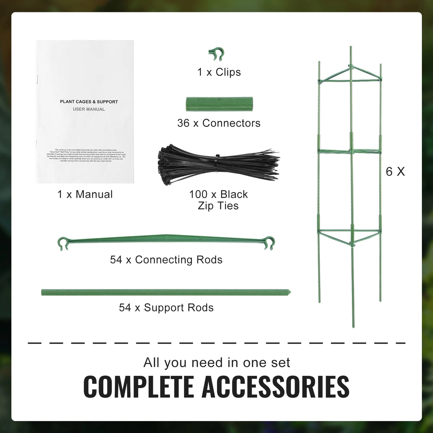SucceBuy Tomato Cages For Garden Trellis And Plant Support