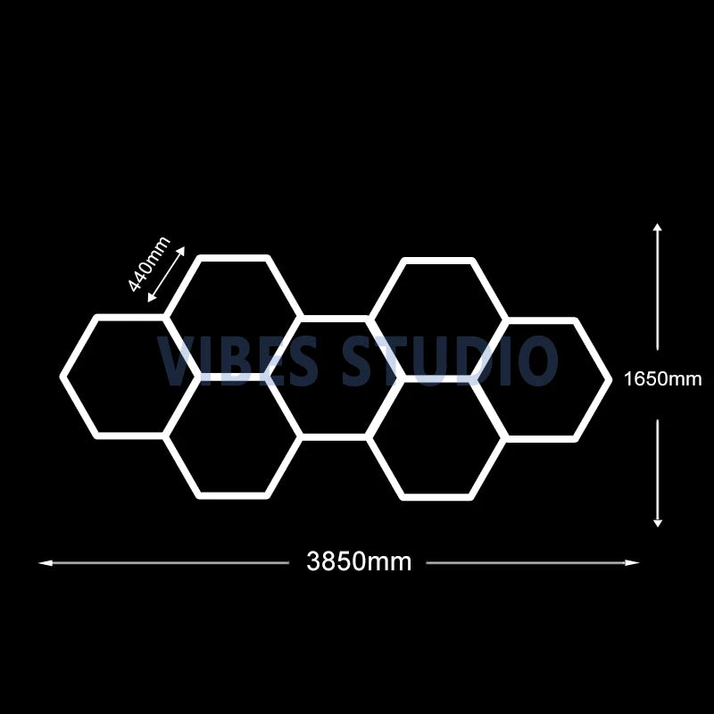 Hexagon LED Garage Light For Workshop And Garage Durable Design