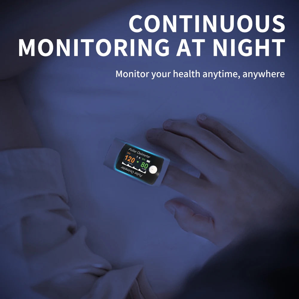 Schbit Compact Finger Blood Pressure And Oxygen Monitor Portable