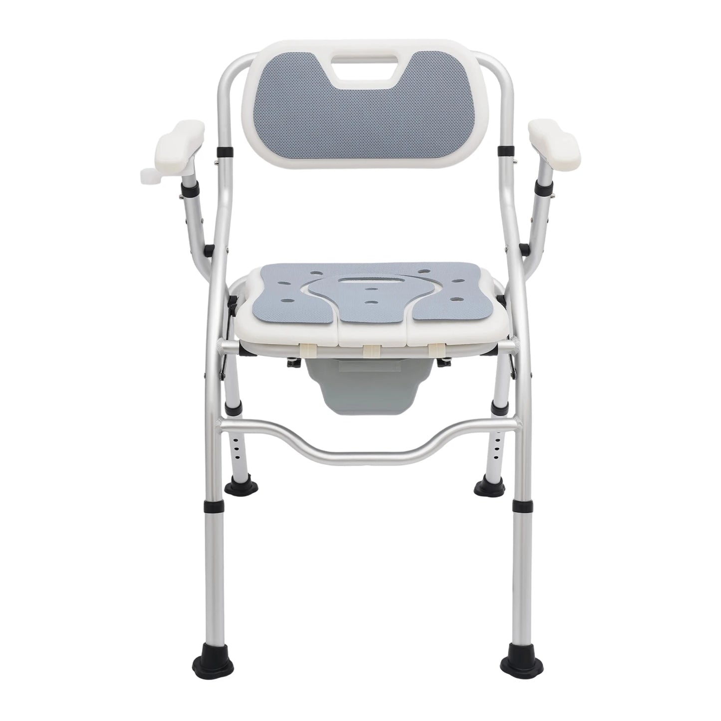 Bymaocar Folding Commode Chair With Adjustable Height For Toilet