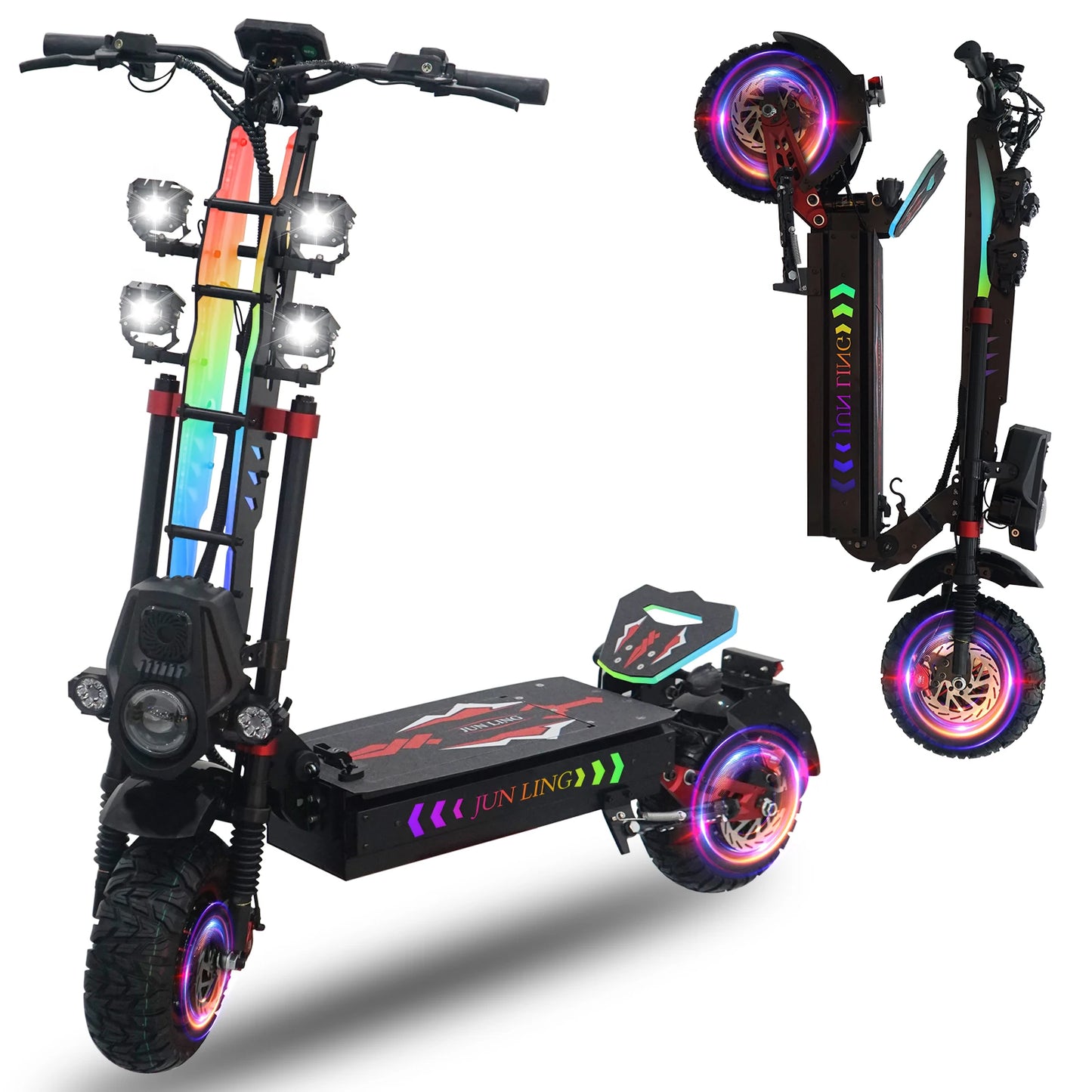 JL86 Electric Scooter Dual Motor 60V40Ah NFC Bluetooth For Adults