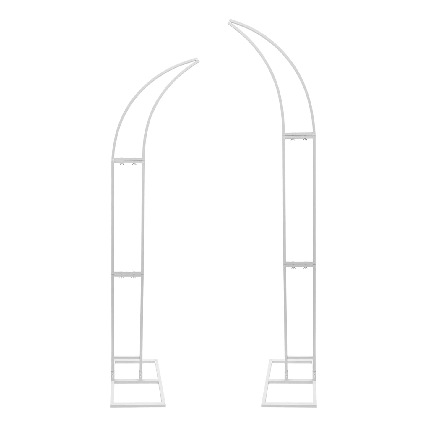 2 Piece Wedding Arch Backdrop Stands Metal Frame For Ceremony
