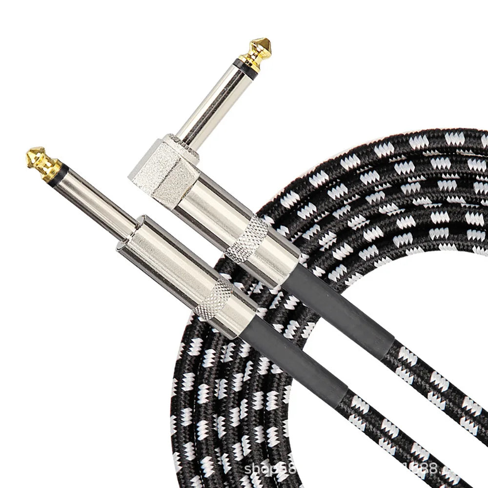 TRS Audio Cable Gold Plated Shielded Low Noise Guitar Bass