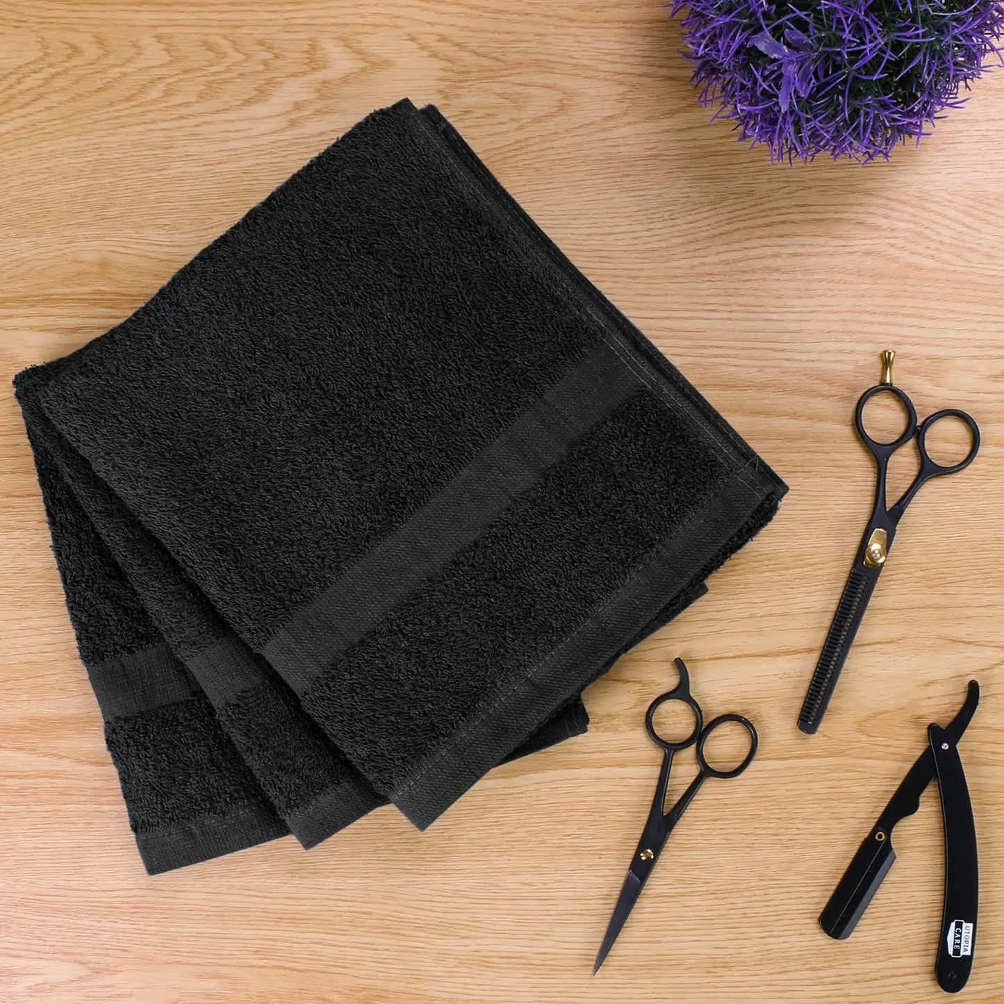 Salon Towels 24 Pack Highly Absorbent Cotton For Spa Beauty