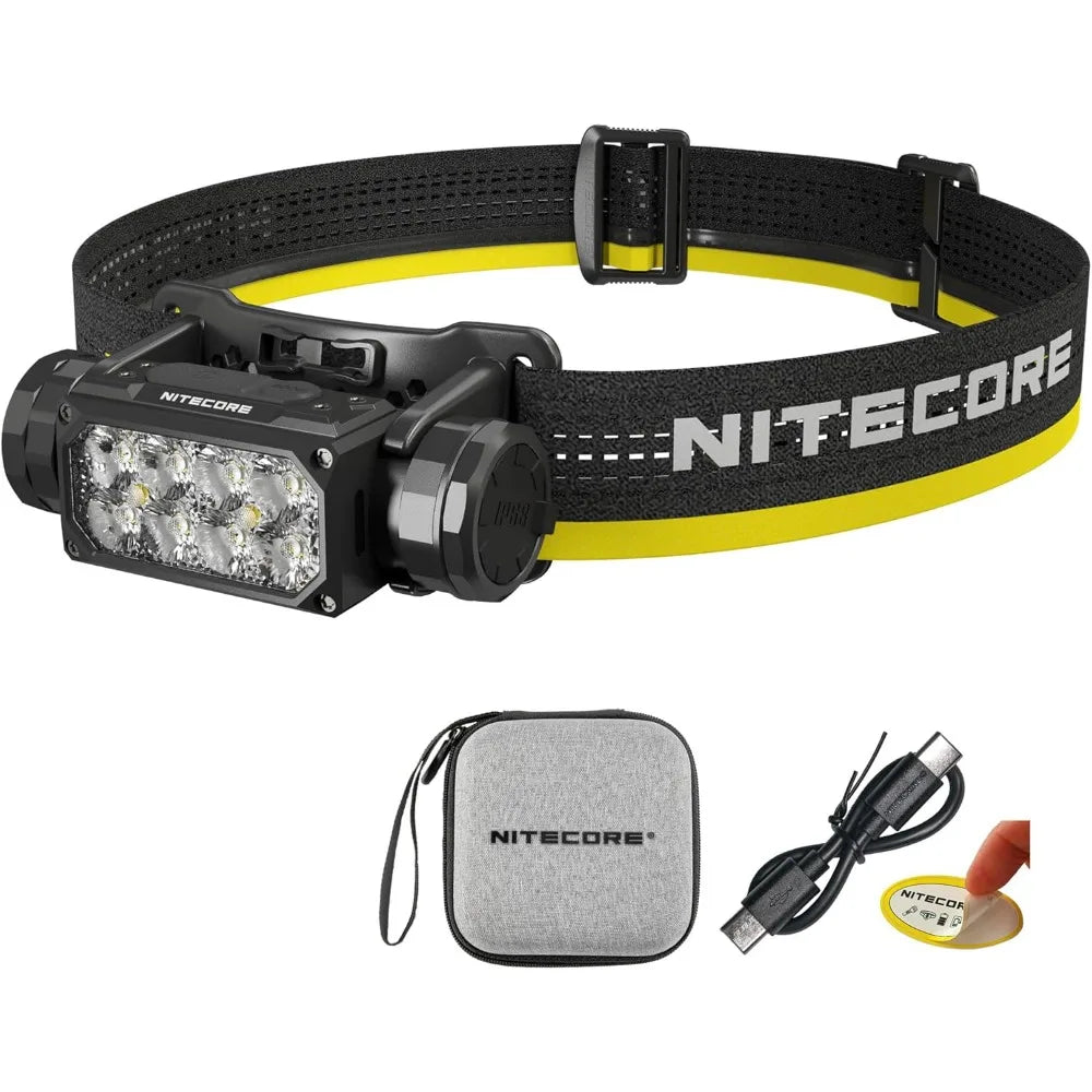 HC65 UHE Headlamp, 2000 Lumen Max Heavy Duty Metal, USB-C Rechargeable with White, Red, and Reading