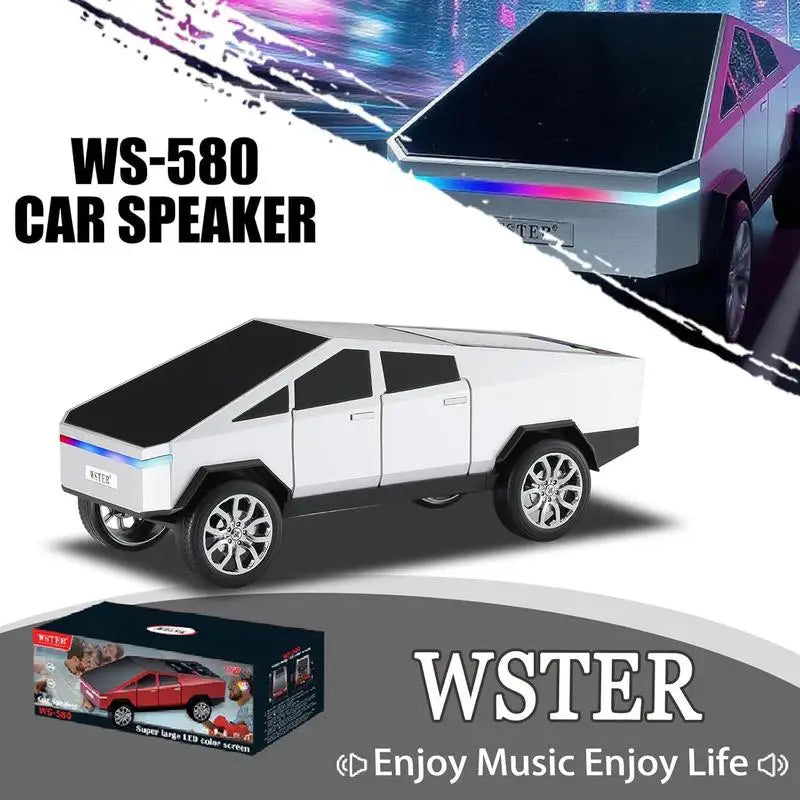 Bluetooth Truck Speaker HD Sound Portable Wireless FM Radio Mic