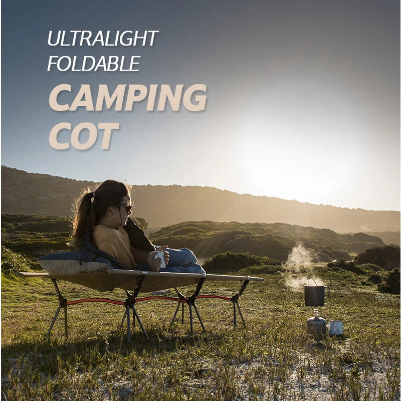 West Tune Camping Cot With Leg Extenders Ultralight Aluminum Frame