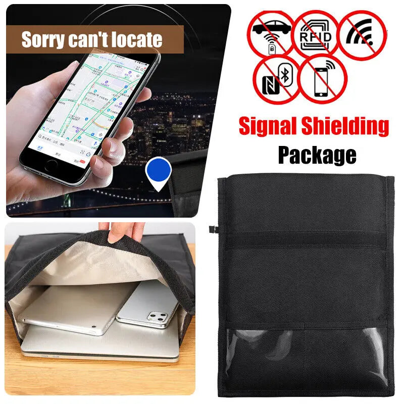 Faraday Shielding Pouch Case For Phones, Cards And Keys