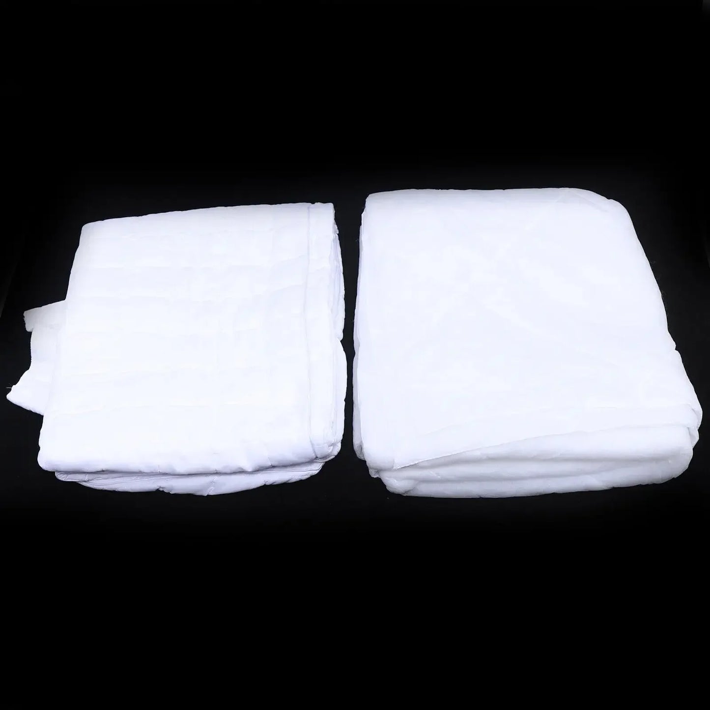SPA Massage Table Full Cover Sheet Set White Soft Bedding Sheet Set Beauty Bedspread with Skirt for Salon & Spa Use