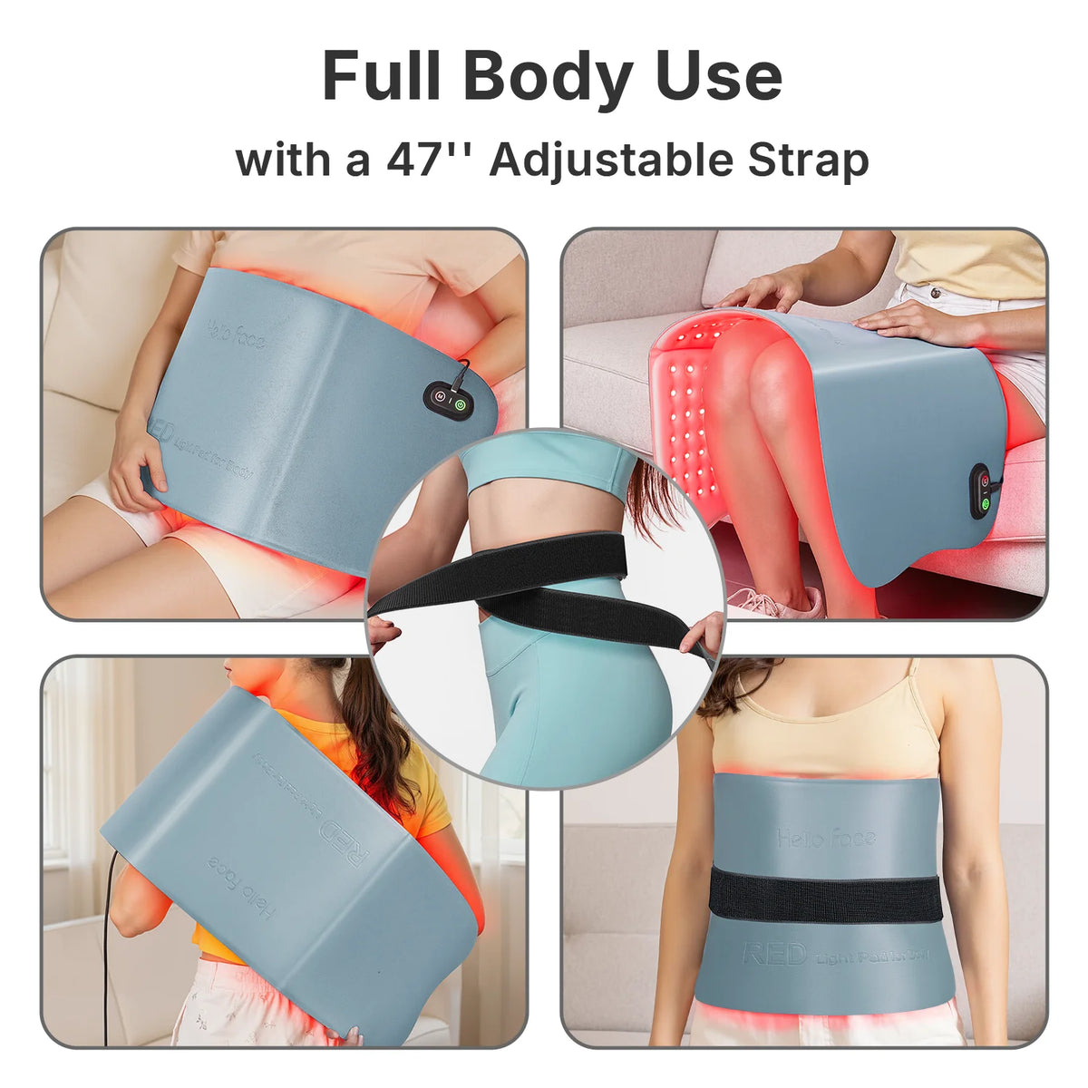 Hello Face Red Light Therapy Pad For Body Relaxation