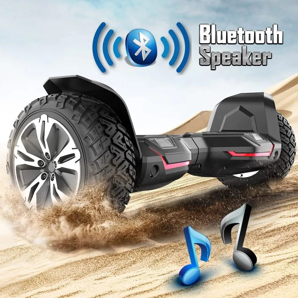 Warrior All Terrain Hoverboard With Bluetooth Speakers And LED Lights