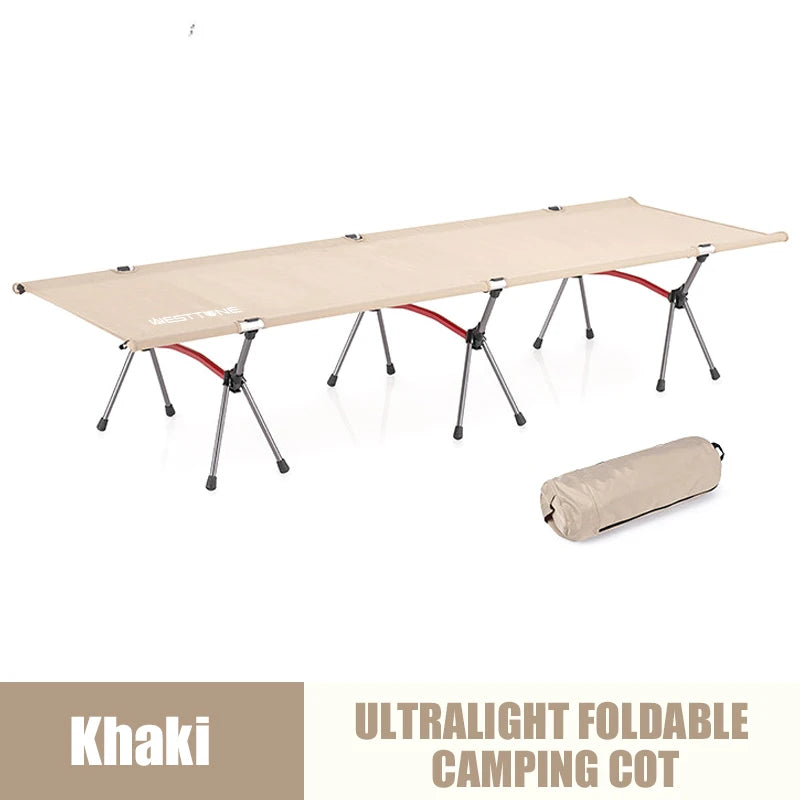 West Tune Camping Cot With Leg Extenders Ultralight Aluminum Frame