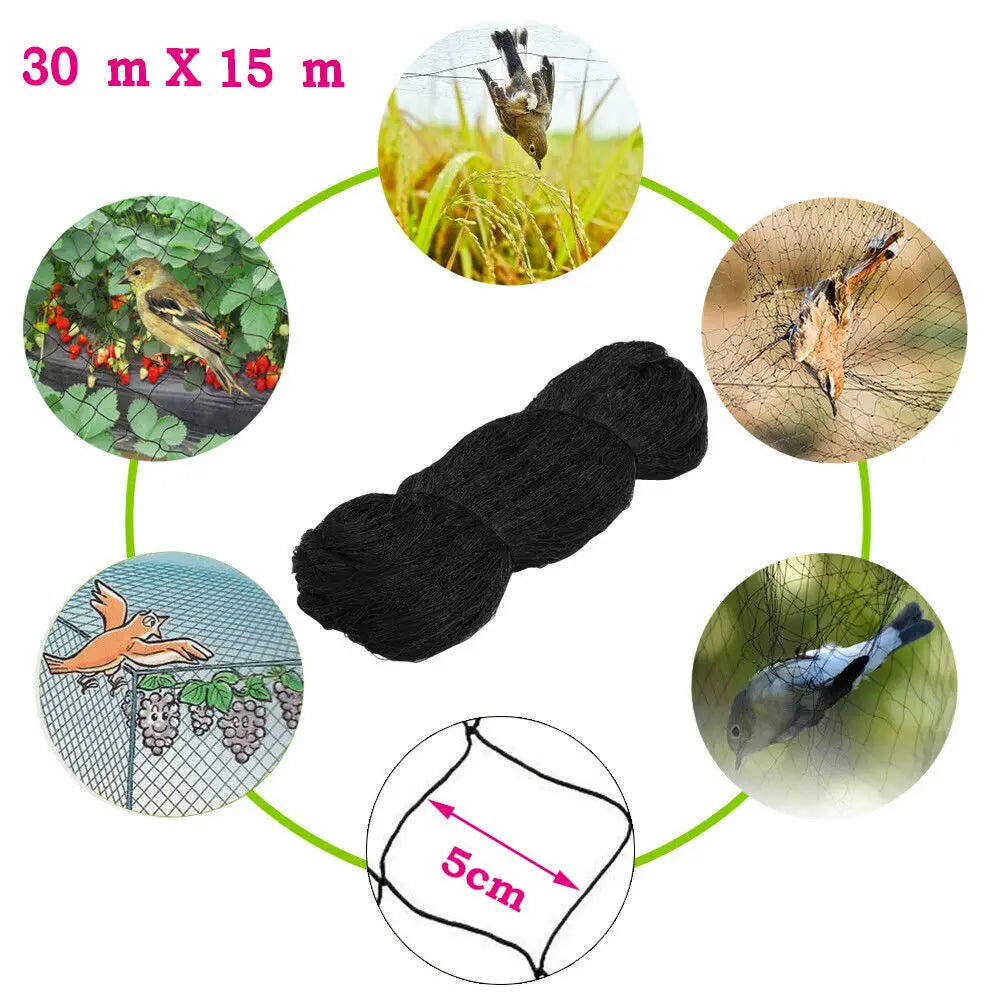 Heavy Duty Nylon Bird Netting For Garden Fruits And Vegetables