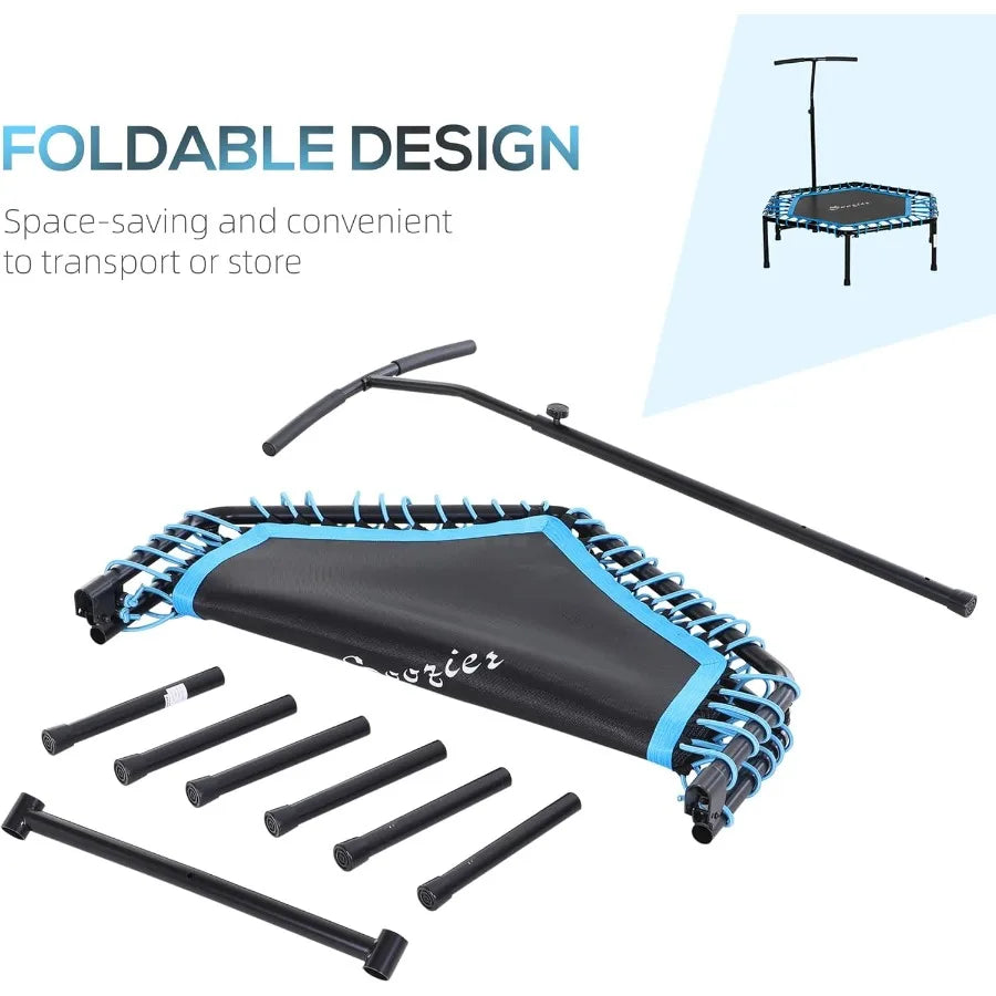 Hexagon Rebounder Trampoline Cardio Trainer Outdoor Fitness Jumper