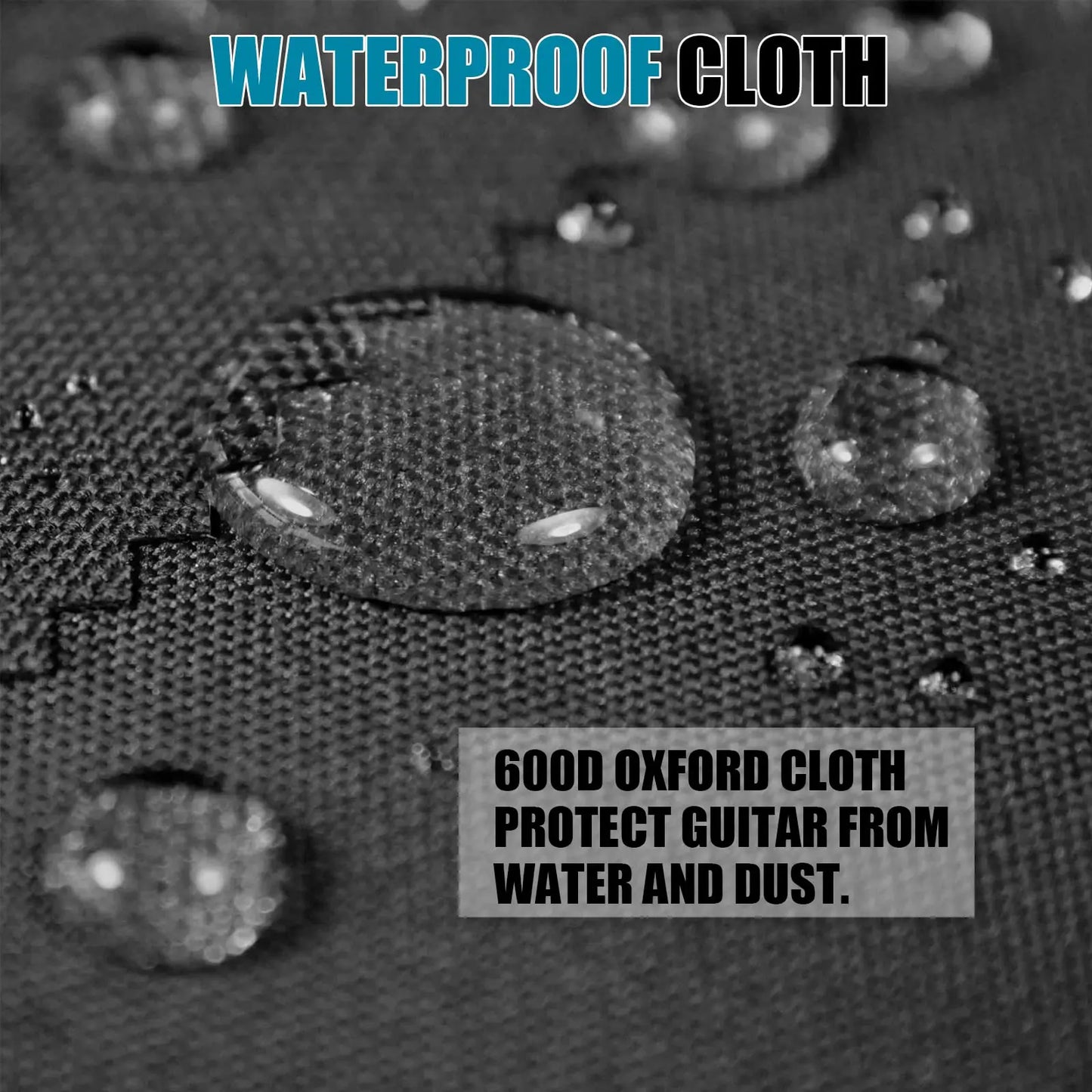 Acoustic Guitar Bag Water Resistant With Adjustable Strap Padding